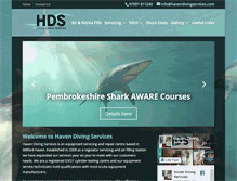 Tablet Screenshot of havendivingservices.com